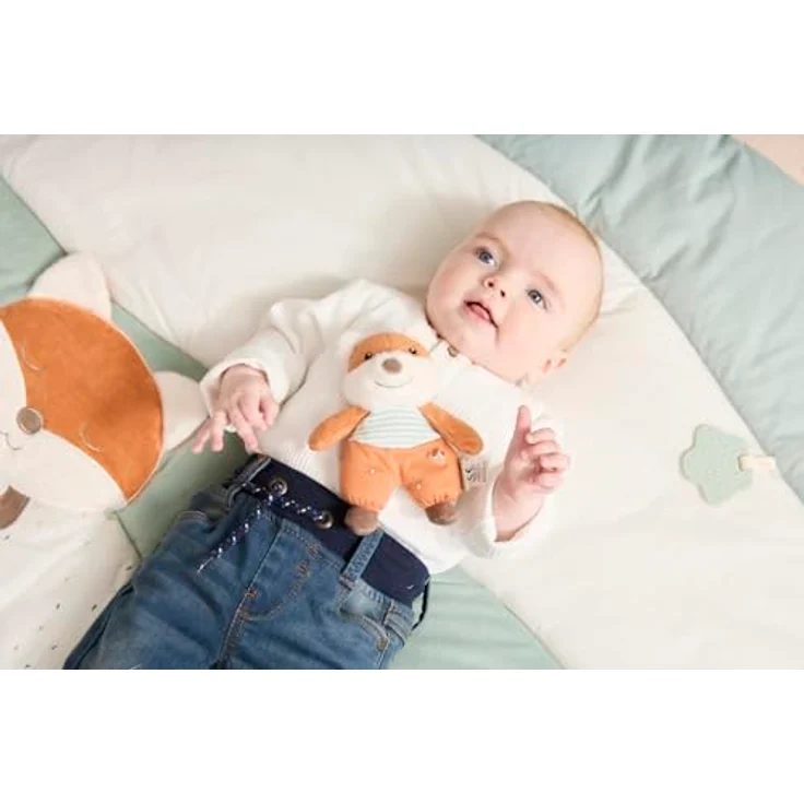 Sterntaler Kuscheltier Fuchs Filou S, Rost, mit integrierter Rassel und pflegeleichtem Material – Bild 7