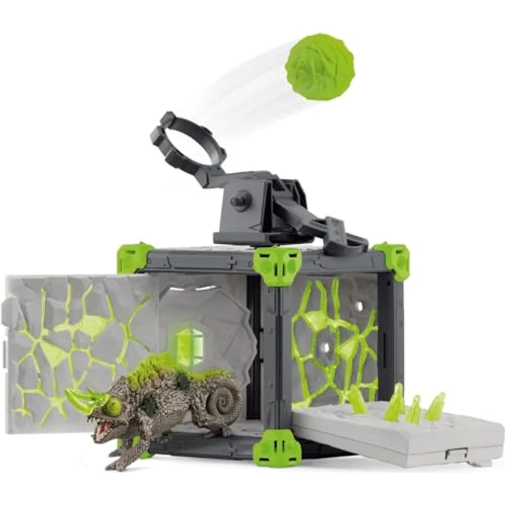 Schleich BattleCave Steinchamaeleon - ELDRADOR Creatures mit Katapult, ca. 15 cm Kantenlänge, für 7-12 Jahre – Bild 5