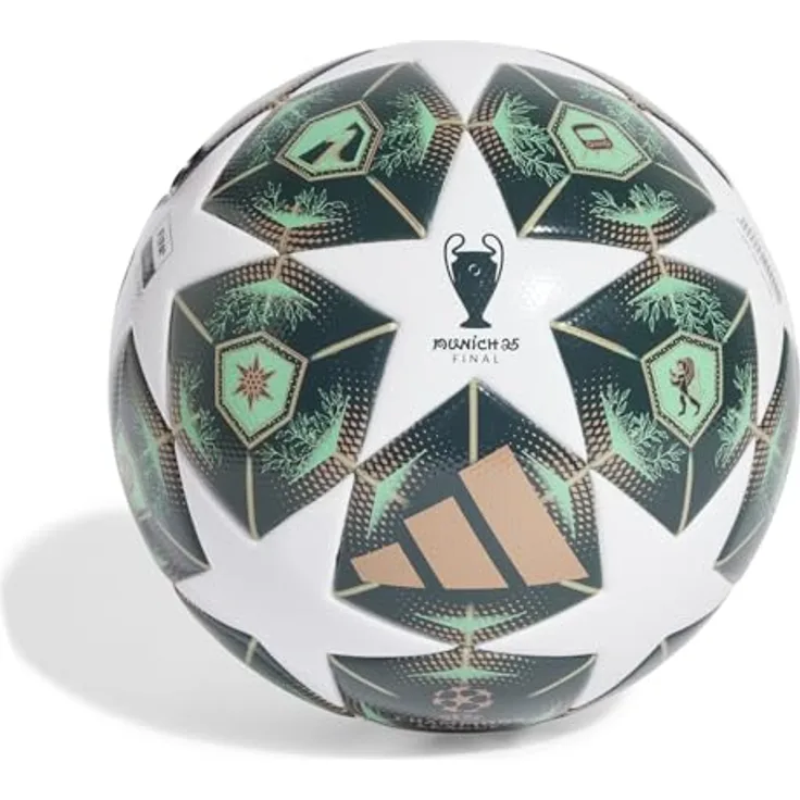 adidas UCL League Fußball 2024 2025 Weiß/Grün Größe 4 - TSBE-Technologie für präzise Kontrolle und magische UCL-Momente