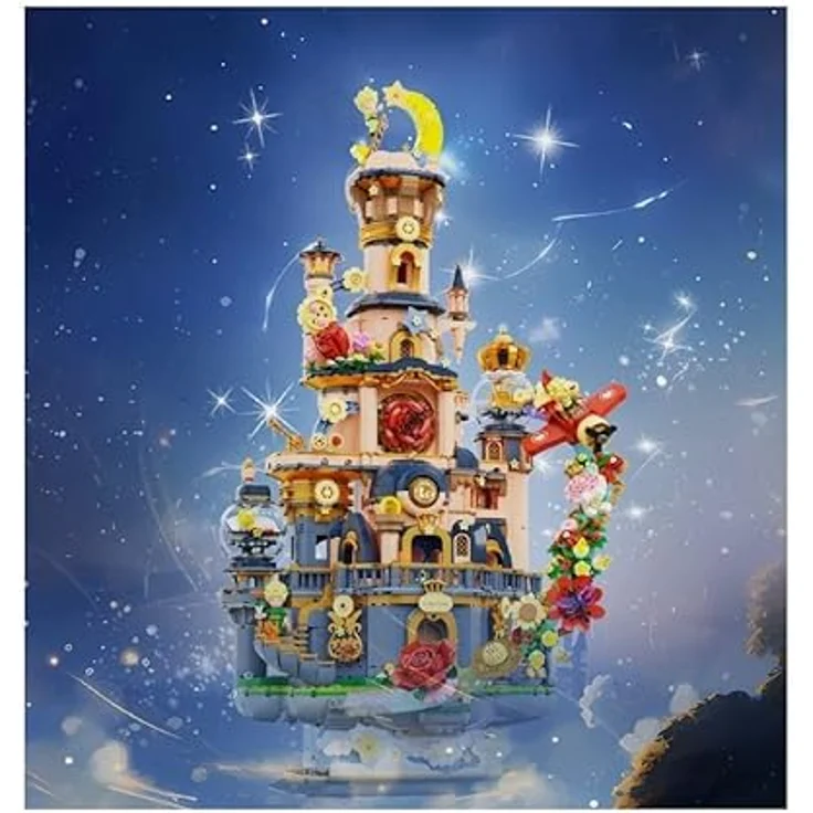 Pantasy Starry Castle, Klemmbausteine-Set mit Minifigur und Themen aus der Geschichte des kleinen Prinzen – Bild 2