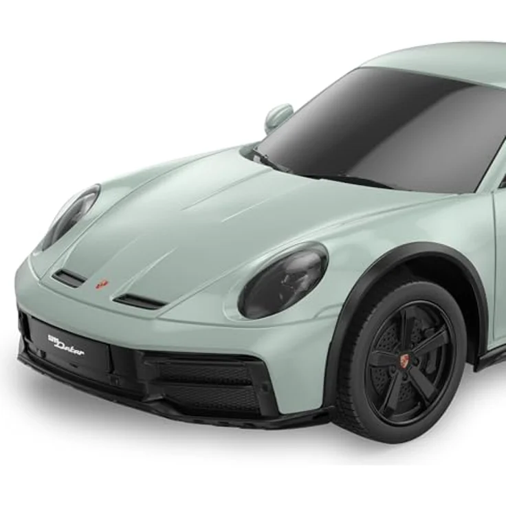 Jamara Porsche 911 Dakar 1:24 grün schattiert 2,4GHz, Offiziell lizensiertes Deluxe Car Modell, Ergonomische Fernsteuerung, Originalgetreue Lackierung – Bild 4
