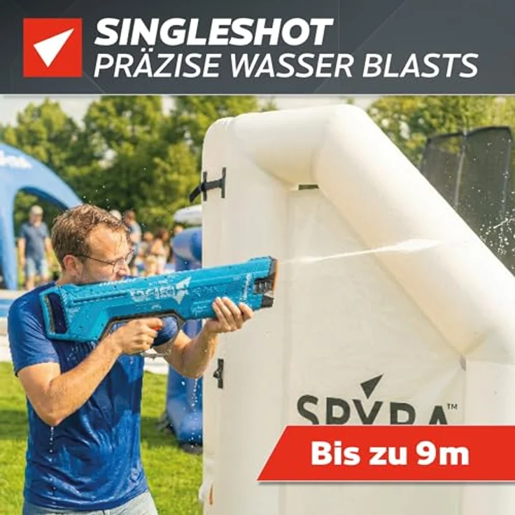 SPYRA SpyraDash, extrem kraftvoller Wasserblaster mit 16 Einzelschüssen, manuellem Pumpmechanismus – Keine Batterien nötig – Bild 2