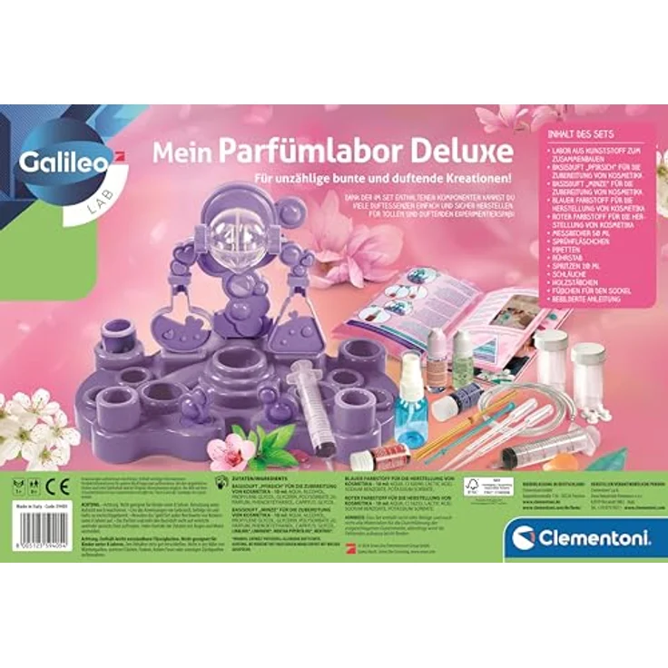 Clementoni Galileo Lab Mein Parfümlabor Deluxe, Experimentierkasten zur Herstellung verschiedener Düfte und Parfüms, geeignet für Kinder ab 8 Jahren – Bild 2