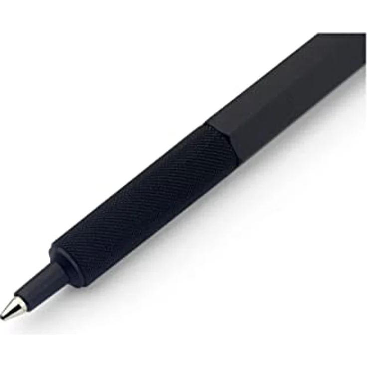 Rotring 600 Juodas, Kugelschreiber mit Metallgehäuse, Druckmechanismus, Schwarz, Geschenkbox – Bild 4