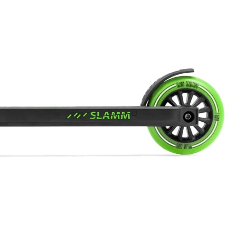 Slamm Klassischer Mini-Stunt-Scooter, 110mm Rollen, niedrige Fahrhöhe, Anfängerfreundlicher T-Stab, optimale Lenkung - Schwarz – Bild 5