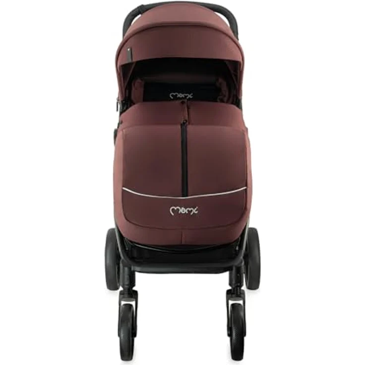 MoMi CLARA Kinder-Buggy in Burgund, verstellbar für Kinder bis 22 kg, mit umfangreichem Zubehörset – Bild 9