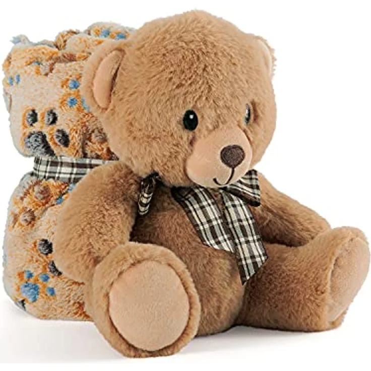 Perletti Pluszowa Maskotka Teddy Bear mit Mikkim Kocem, 22 cm, offizielles Kuscheltier – Bild 1