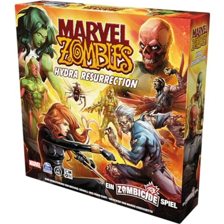 Cmon Marvel Zombies - Hydra Resurrection, Brettspiel für 1-6 Spieler, ab 14 Jahren, Erweiterung mit Missionen für Helden- und Zombiemodus – Bild 3