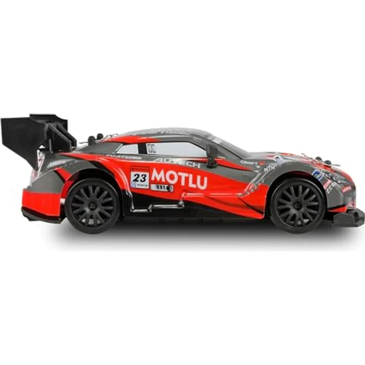 Amewi Drift Racing Car, RC ferngesteuert, mit Underbodenbeleuchtung, 20km/h 4WD 1:24 RTR rot/schwarz – Bild 4