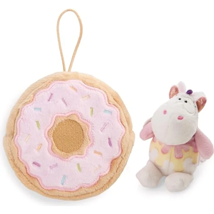NICI Kuscheltier Einhorn Sweety Rainbow 10cm, 2-IN-1 Plüschtier im Donut mit Loop - bunt, ideales Geschenk für Kinder & Erwachsene | 61915 – Bild 2