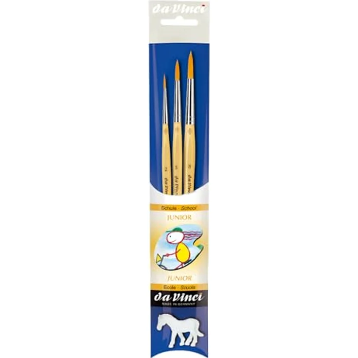 DA VINCI Pinselset Junior 3 Pinsel (2,5,8) – Bild 2