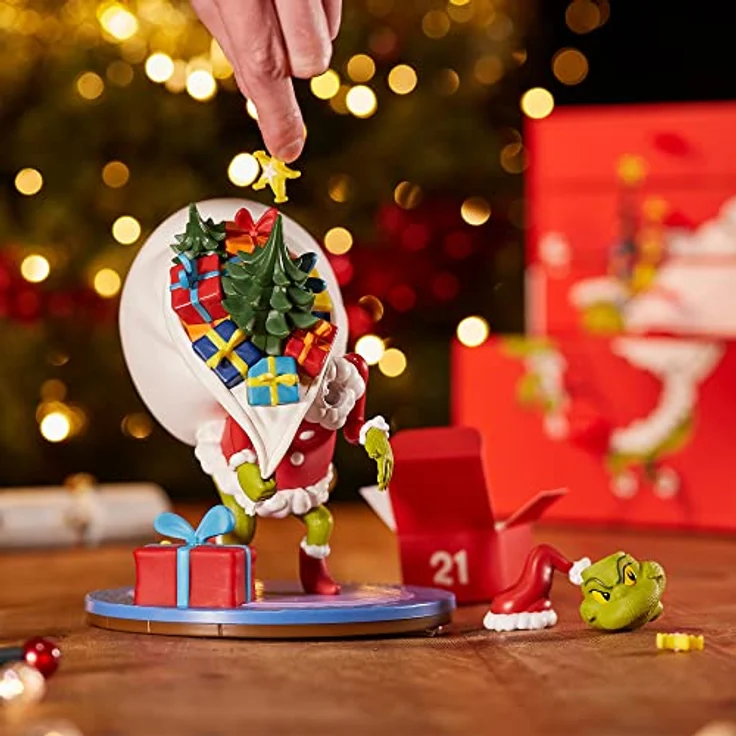 CC Countdown Characters Dr Seuss The Grinch Adventskalender Charakter Statue Offizieller Grinch-Merchandise-Artikel Einzigartige Limitierte Auflage Sammler Vinyl Geschenk NS3522 – Bild 2
