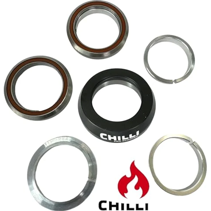 F26 Chilli Pro Scooters Stunt-Scooter I BMX I auch für Reaper IHC Spider I Full Intergrated 1-1/8" Steuersatz I Tret Roller I Headset I Kugelager Tall Schwarz – Bild 2