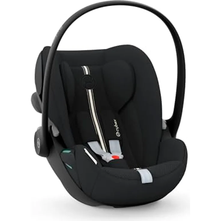 CYBEX Gold Babyschale Cloud G i-Size Plus, Inkl. Neugeboreneneinlage, Ab Geburt bis ca. 24 Monate, Für Kinder ab 40 cm bis 87 cm, Max. 13 kg, Moon Black – Bild 5