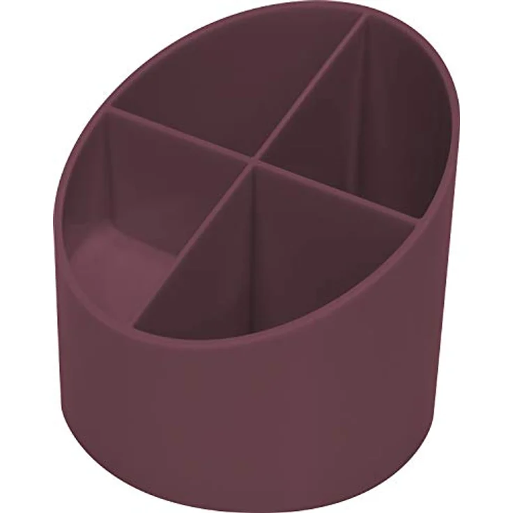 Helit H6790225 - Multiköcher „the green cross“, aus Recycling-Kunststoff Blauer Engel zertifiziert, bordeaux-rot, 1 Stück – Bild 1