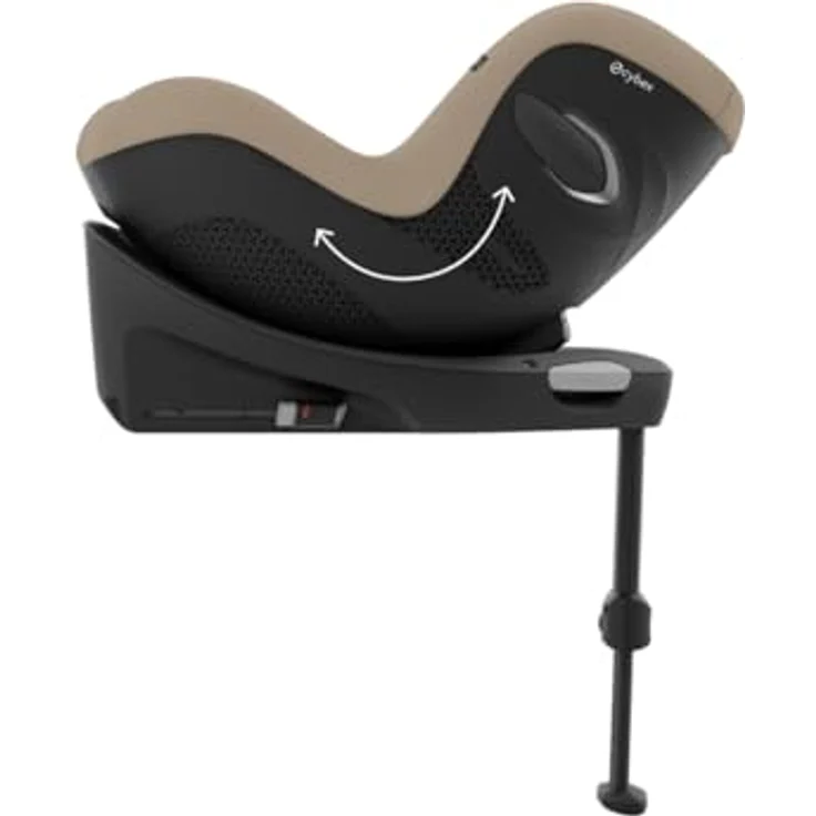 Cybex Sirona G i-Size Plus, Reboard Kindersitz mit 360°-Drehmechanismus, Almond Beige – Bild 9