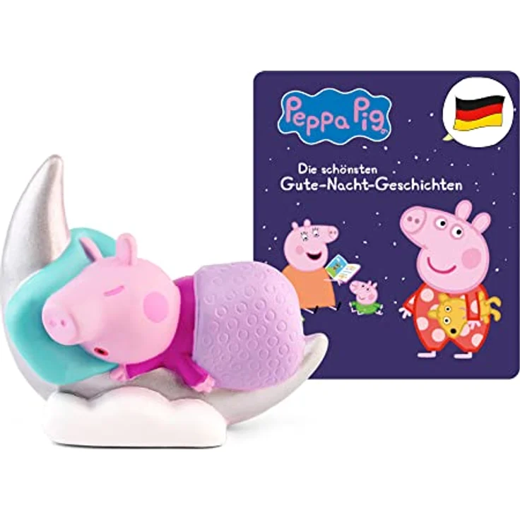 tonies Hörfigur für Toniebox, Peppa Wutz – Gute Nacht Geschichten, Hörspiel für Kinder ab 3 Jahren, Spielzeit ca. 41 Minuten – Bild 1