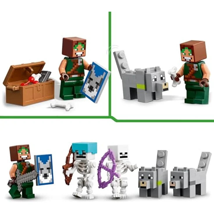 LEGO® Konstruktionsspielsteine Die Wolfsfestung (21261), LEGO Minecraft, (312 St), Made in Europe – Bild 6