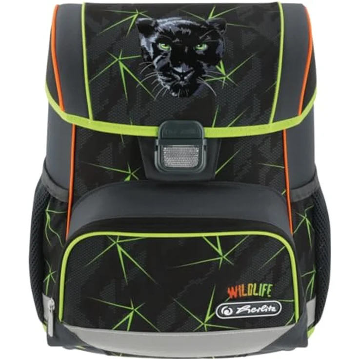 Herlitz Schulranzen Loop Plus Wild Life, Komplett-Set mit unbefülltem Schüleretui, ergonomischem Design und 17 Litern Fassungsvermögen, befüllt – Bild 2