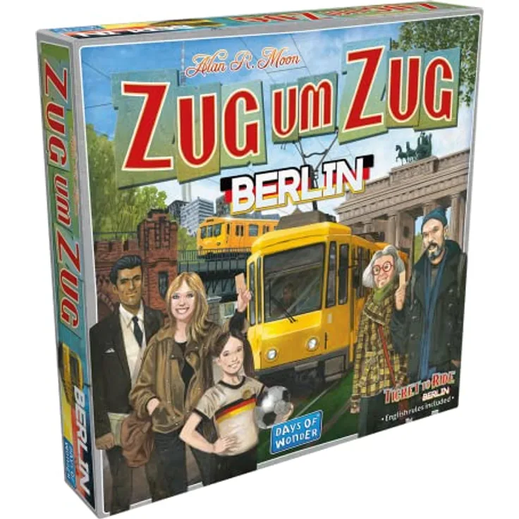 Days of Wonder , Zug um Zug: Berlin , Familienspiel , Brettspiel , 2-4 Spieler , Ab 8+ Jahren , 10-15 Minuten , Deutsch