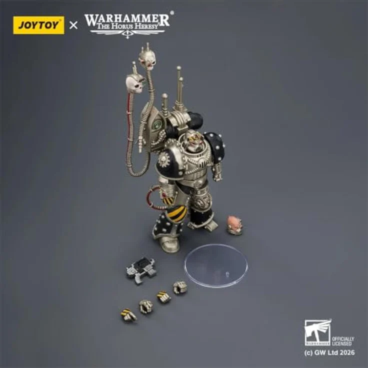 Joy Toy Warhammer The Horus Heresy Iron Warriors Legion Praevian, 12 cm Actionfigur mit Boltpistole, detailreich und voll beweglich – Bild 8