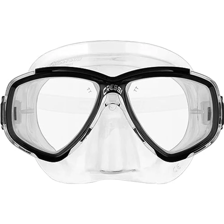 Cressi Perla & Mexico - Combo Set Tauchmaske und Schnorchel, Transparent/Schwarz, Einheitsgröße – Bild 2