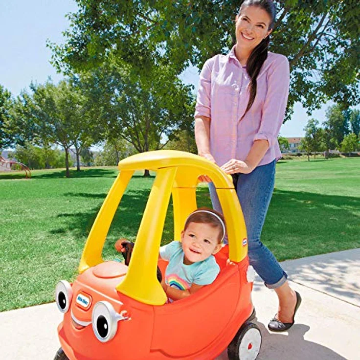 Little Tikes Cozy Coupe, klassischer Coupé mit integrierter Bodenplatte, Arbeitstüren und lenkbarem Lenkrad – Bild 3