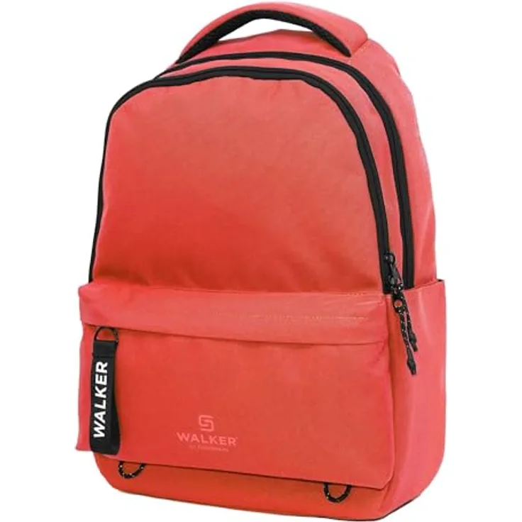 Walker by Schneiders Schulranzen Rucksack Classic Alpha - flame, 32 Liter Volumen, ergonomische Schulterriemen, gepolstertes Laptopfach für 15 Zoll Geräte