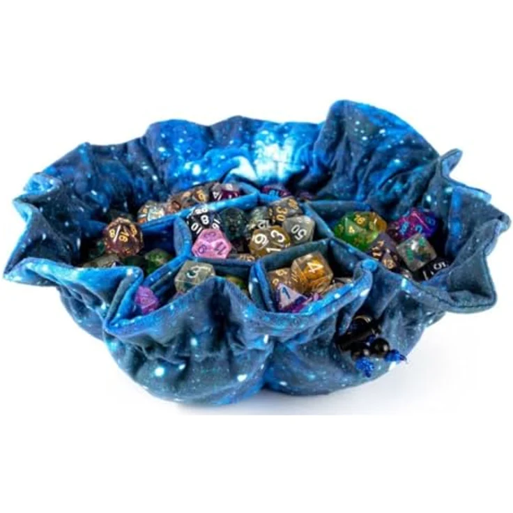 FanRoll Würfelbeutel mit Fächern, Velvet Galaxy, für über 150 Würfel, Größe 25 x 25 x 2 cm – Bild 4