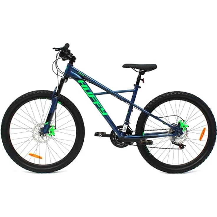 Huffy Korros Mountainbike, 21-Gang Herrenfahrrad mit 26-Zoll-Laufrädern, blau – Bild 2