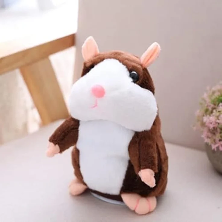 RETOO Sprechende Hamster Wiederholt Talking Plüschtier Elektronische, Lustige Kinder Stofftiere,Record Spielzeug Interaktives für Baby Kinder Kids, Early Learning, Geburtstagsgeschenk – Bild 5