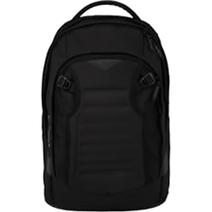 Satch match plus Schulrucksack, erweiterbar auf 35 Liter, ergonomisch, mit reflektierenden Elementen, schwarz – Bild 1