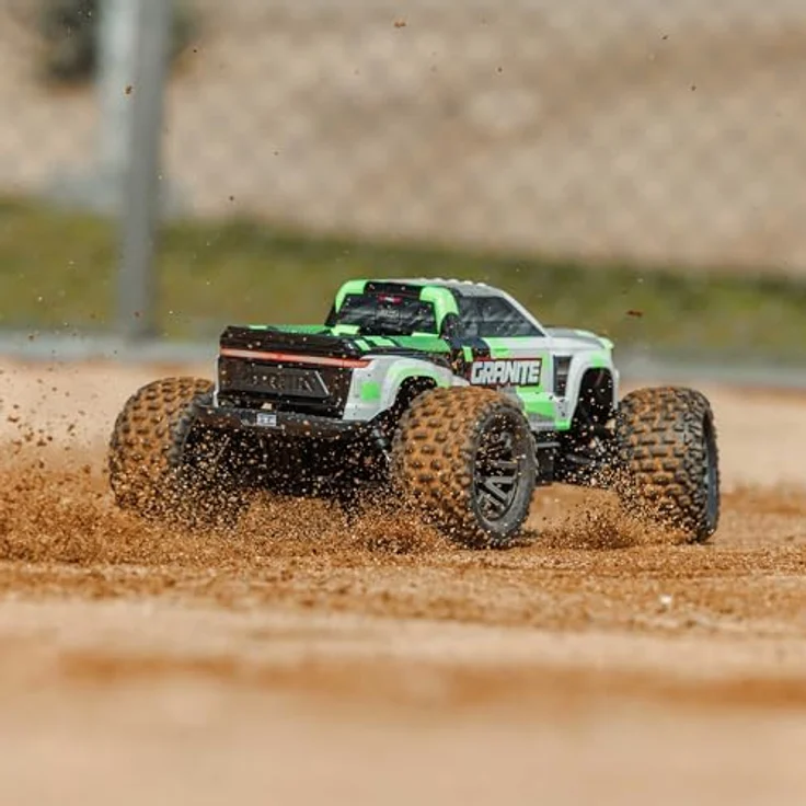 Arrma 1:10 GRANITE MEGA 665, 4x4 RTR Monster Truck mit Bürstenmotor, grün – Bild 5