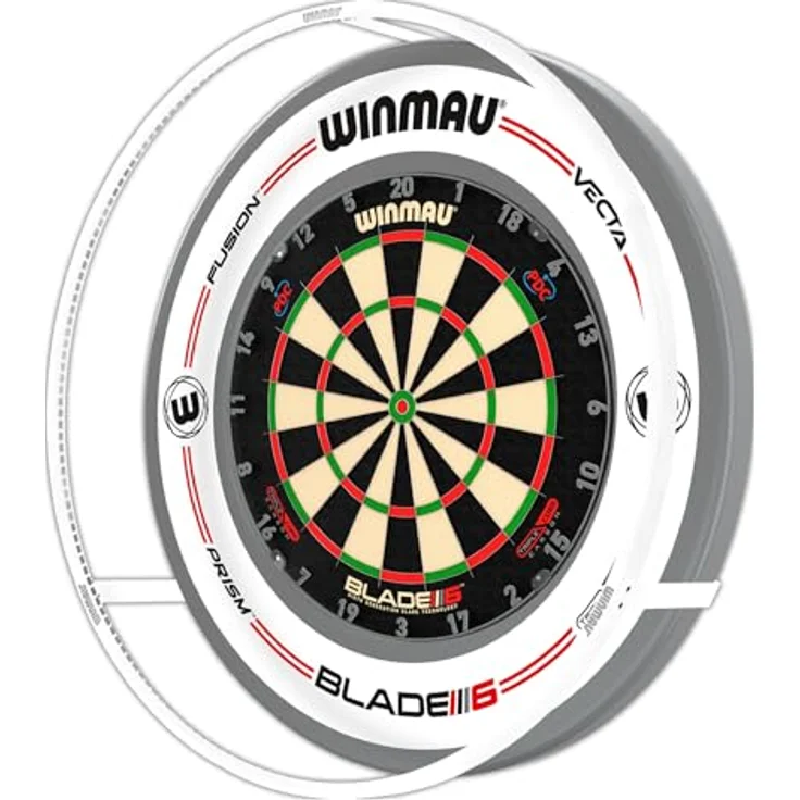 Winmau Dartboard-Beleuchtung "Plasma light Plasma Ice 360°", schattenfreie Ausleuchtung, weiß – Bild 2