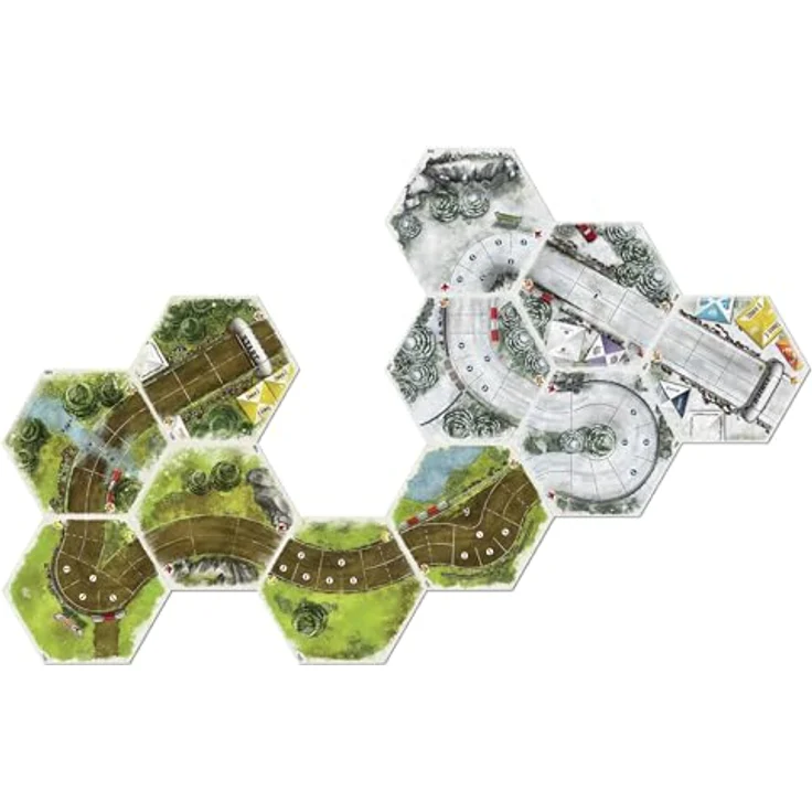 Synapses Games Rallyman: Dirt Monte Carlo, Erweiterung zum Push Your Luck Brettspiel für 1 bis 6 Spieler, ab 14 Jahren, 4-In-1 mit neuen Autos, Oberflächentypen und spezialisierten Reifen, 60+ Minuten Spieldauer – Bild 4