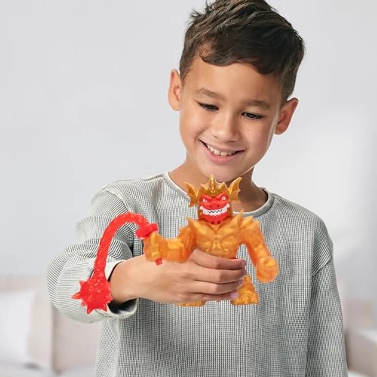 Heroes of Goo Jit Zu Stretch Strikers Deluxe Hero Pack Blazagon, Dehnbare Actionfigur mit Goo-Waffe und über 20 Kampfgeräuschen – Bild 4