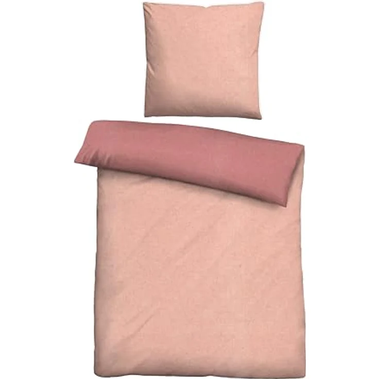 biberna 0840500 Melange-Flanell Bettwäsche – Bild 1