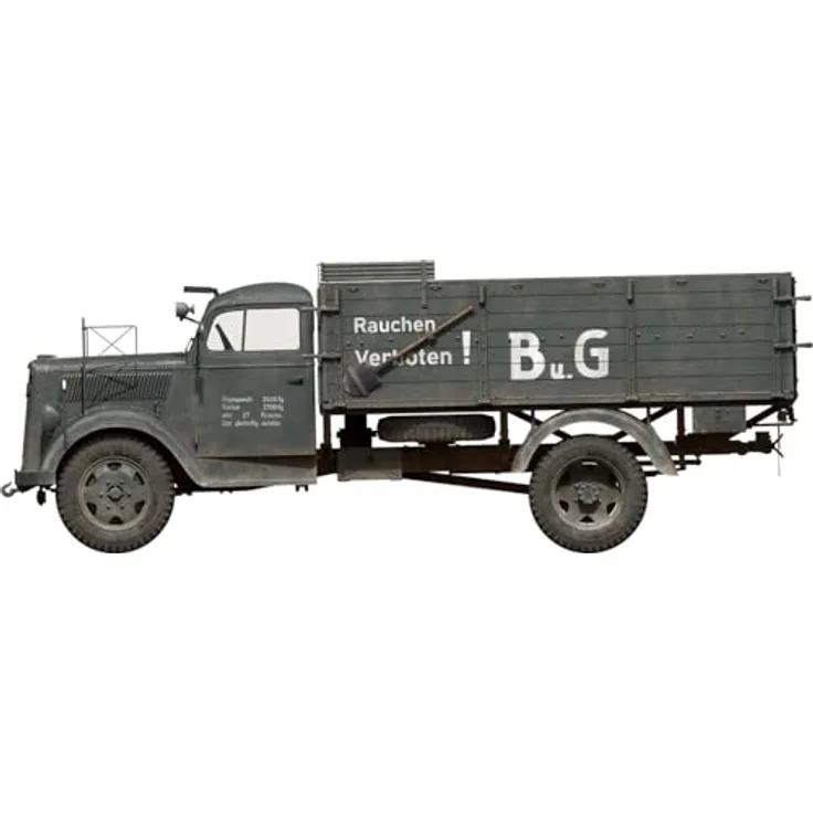 MiniArt Opel Blitz 3t Tankwagen 3,6-36S PmQ-Typ, Modellbauset 1:35 mit Zubehör und 2 Figuren