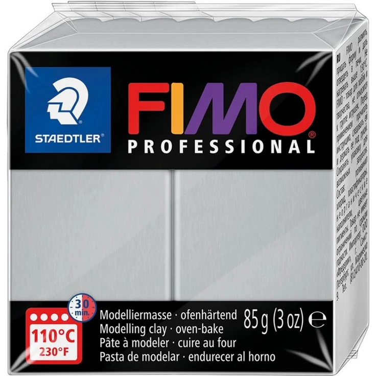 STAEDTLER FIMO professional 8004 Modelliermasse - 85 g, Brillante Farbvielfalt und hohe Formstabilität, Bastelmasse - Weiß – Bild 1