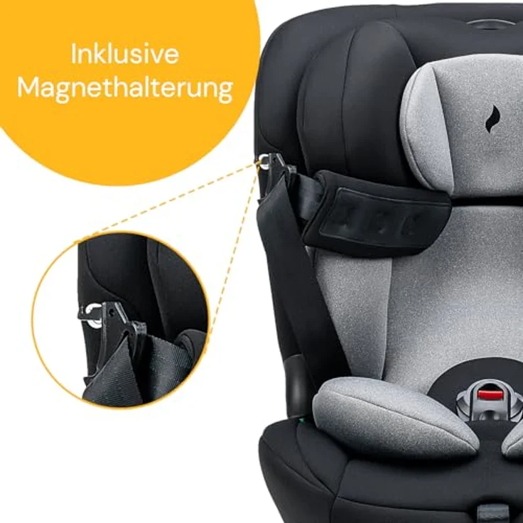 Osann Taos 360 Reboarder, drehbar mit Isofix-Basis & Top-Tether, ab Geburt bis 150 cm, Grey Melange – Bild 7