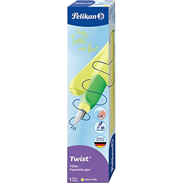 Pelikan Füllhalter, Neon Gelb, 1 Stück (1er Pack) – Bild 1