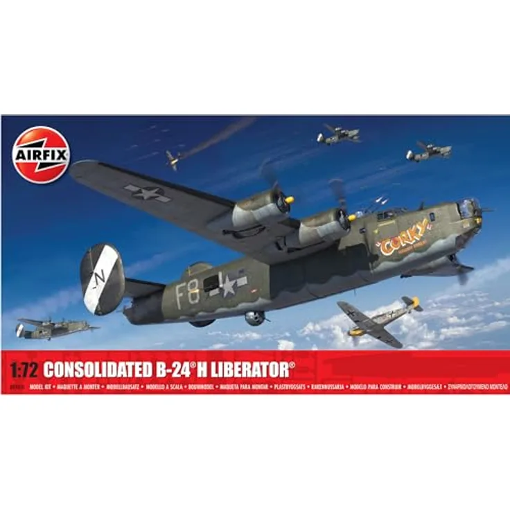 Airfix 1/72 Consolidated B-24H Liberator Plastikmodellbausatz - Maßstab 1:72
