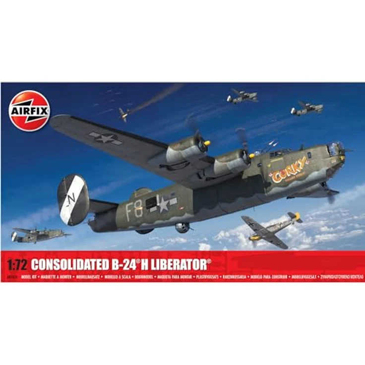 Airfix 1/72 Consolidated B-24H Liberator Plastikmodellbausatz - Maßstab 1:72 – Bild 1