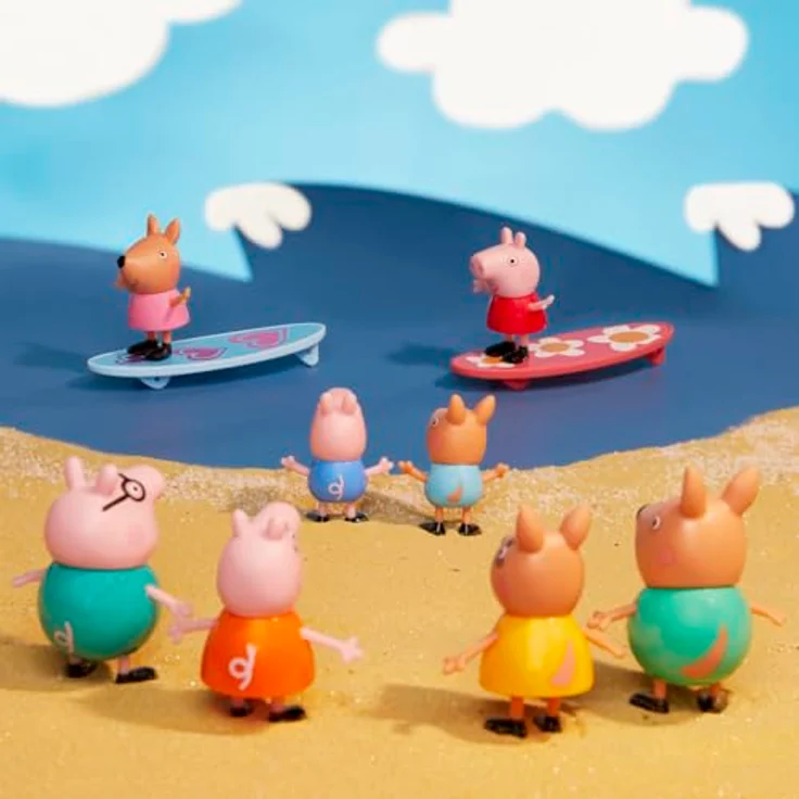 Peppa Pig Peppa Visits Australia Campervan Spielzeug mit 8 Figuren und 4 Zubehörteilen, für Kinder ab 3 Jahren – Bild 3