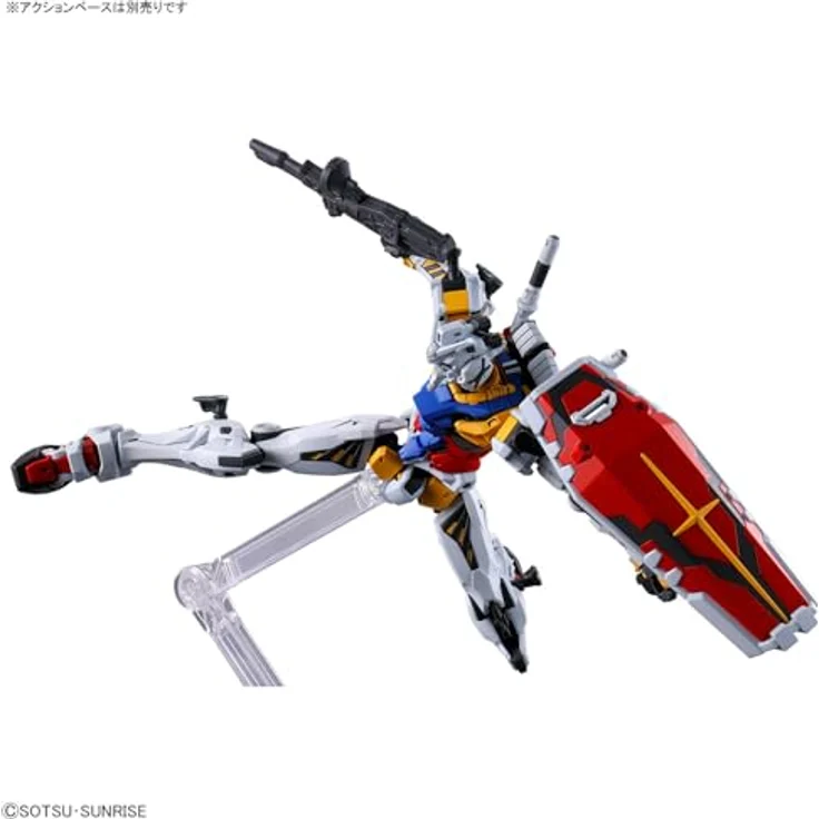 Bandai HG 1/144 White Gundam, beweglicher Spritzgussbausatz mit Hyper-Bazooka und Markierungsaufklebern – Bild 4