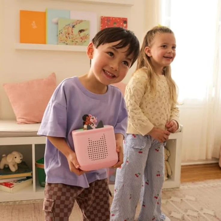 tonies Toniebox 2 Bundle, Pink, inkl. 1 Lalalinos Scout, Audioplayer für Hörbücher, Lieder, Einschlafen und Tonieplay für Kinder, 1–9+ Jahre – Bild 4