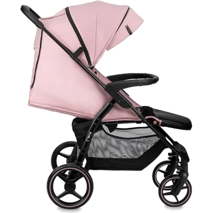 MoMi Kinder-Buggy Miya, Einhand-Faltsystem, große EVA-Räder, XXL-Verdeck, inkl. Zubehör bis 22 kg – Bild 16