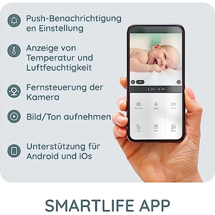 Alecto, Babyphone, SMARTBABY10BE (Babyphone mit Kamera) – Bild 2
