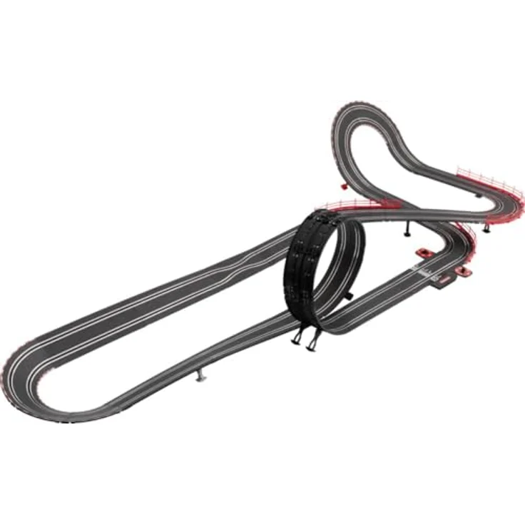 Carrera GO!!! Rennbahn Autorennbahn Super Racers Wireless Set 62585, 2 Slotcars im Maßstab 1:43, inkl. 2 Wireless Handregler mit Turbo-Knopf, Looping und Fly-Over, 7 Meter Rennstrecke mit Rundenzähler – Bild 2