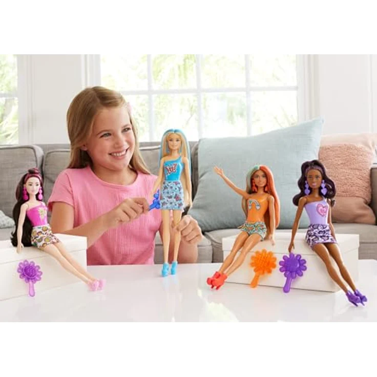 Barbie Anziehpuppe Color Reveal, Rainbow Groovy, mit Farbwechsel - Preisvergleich – Bild 2